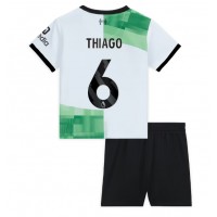 Dres Liverpool Thiago Alcantara #6 Gostujuci za djecu 2023-24 Kratak Rukav (+ kratke hlače)